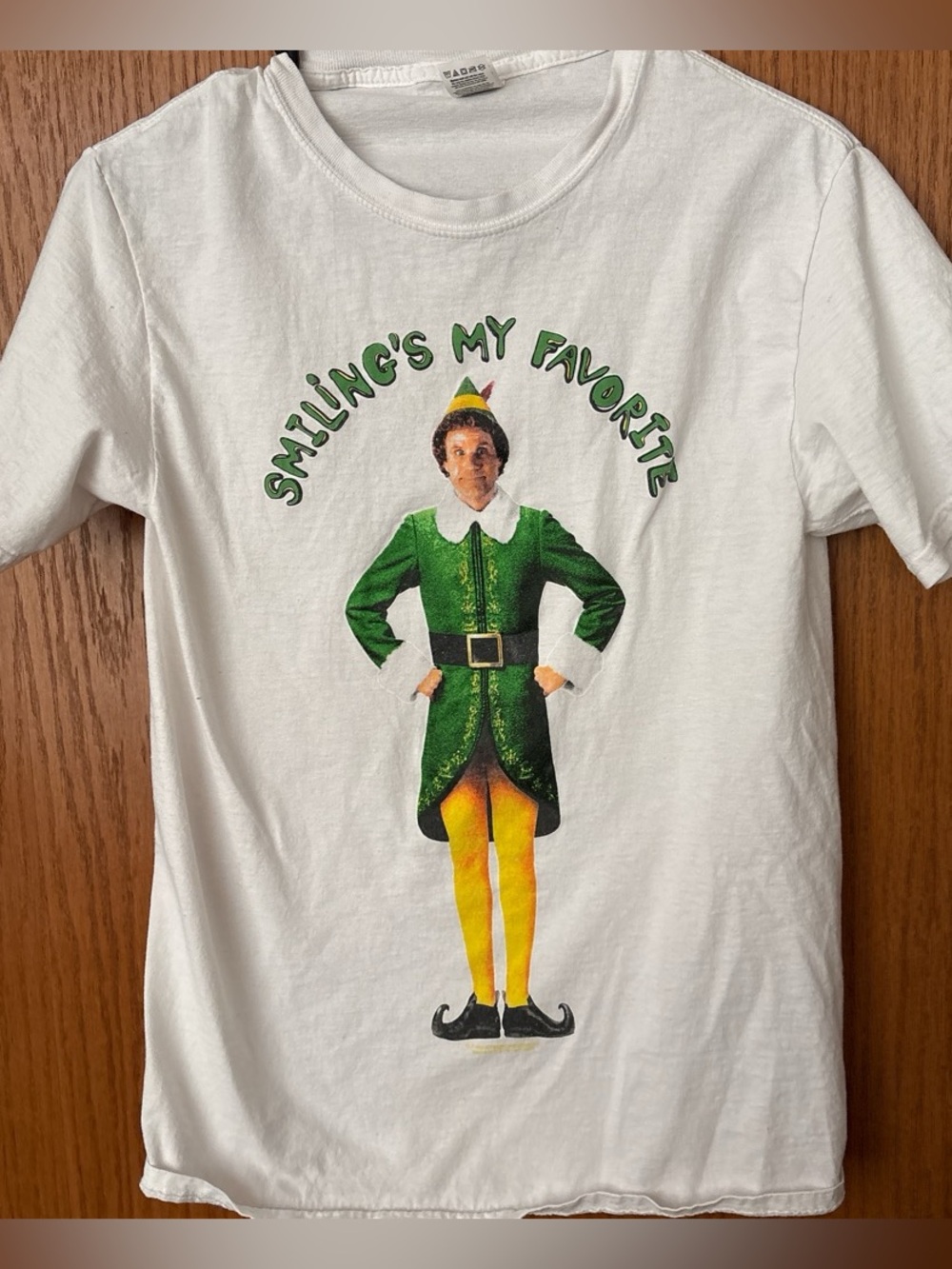 Classic Men's White Crew Neck T-Shirt elf